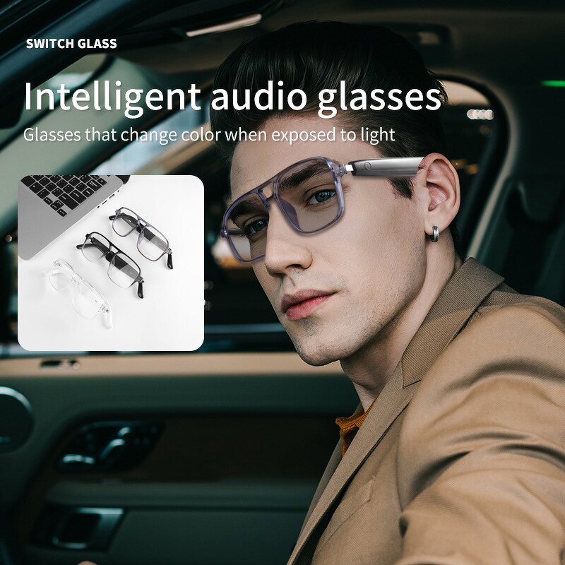 Smart Glasses Manufacturer - Ai Intelligent BT Device Wireless Smart Audio Music Eyewear for Sports
