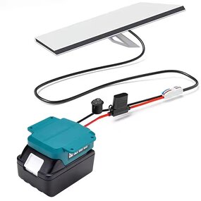 Battery Adapter Manufacturer - for Makita Milwaukee Dewalt 18V Lithium-ion for Starlink Mini Dish DC Power Cable with Switch