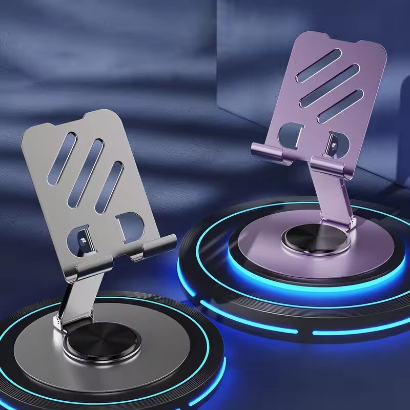 Phone Stand Manufacturer - Portable Metal Adjustable Flexible Folding Lazy Desktop Live Mount Bracket for iPhone 17