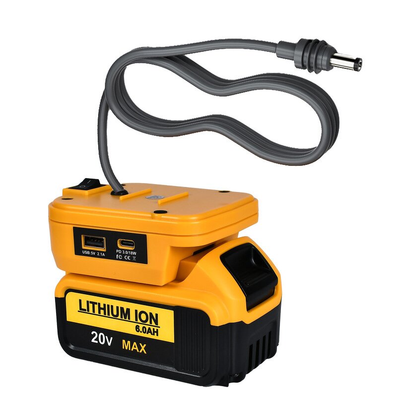 Battery Adapter Manufacturer - Newest 2026 18V Power Tool 18AWG Cable High Output DIY Converter for Starlink Mini for Makita Milwaukee Dewalt