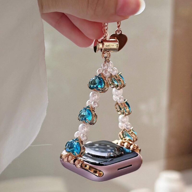 Watch Band Manufacturer - Colorful Diamonds Stone Bracelet Elegant Women's for Apple Watch 46mm S11 S10 S9 49mm Ultra