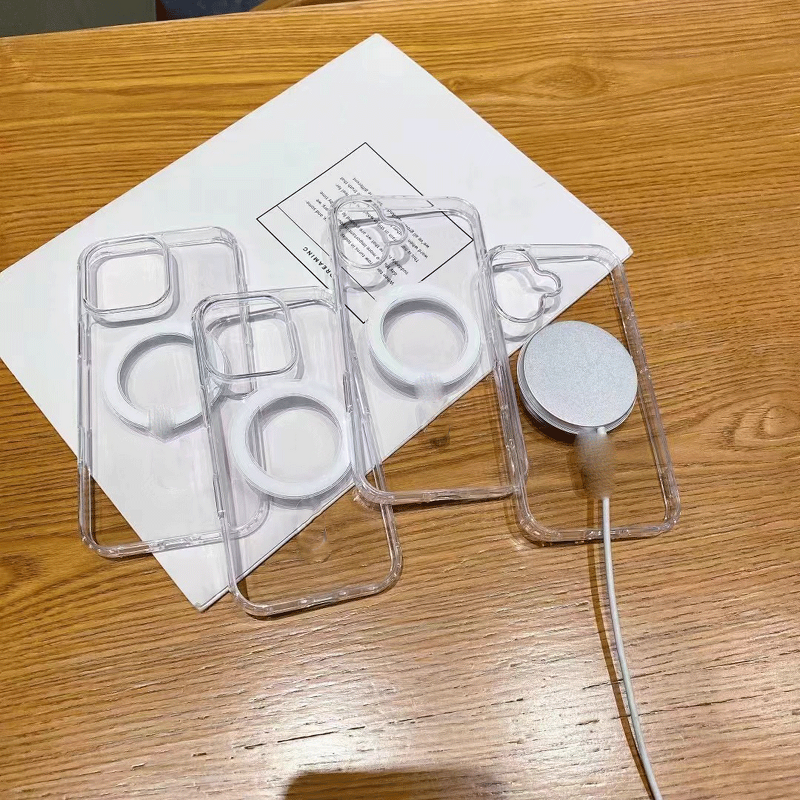 Phone Case Manufacturer - Magnetic Transparent Wireless Charge for iPhone 16 14 15 12 13 Pro Max Shockproof