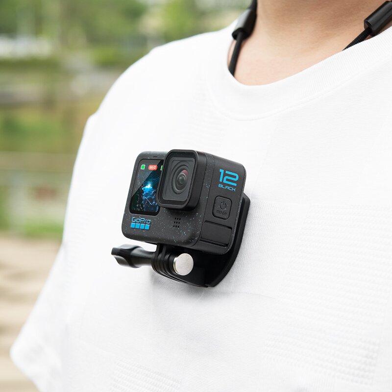 Camera Mount Manufacturer - Magnetic ABS Material with 360 Degree Rotation Neck Chest First Angle for DJI and Insta360