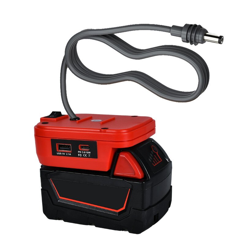 Battery Adapter Manufacturer - Newest 2026 18V Power Tool 18AWG Cable High Output DIY Converter for Starlink Mini for Makita Milwaukee Dewalt