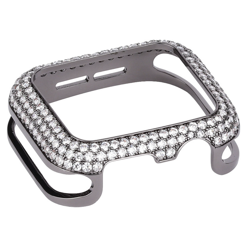 Watch Case Manufacturer - Elegant Full Diamonds Luxury Bumper for Apple Watch S10 9 8 7 42mm 46mm Bling Cover
