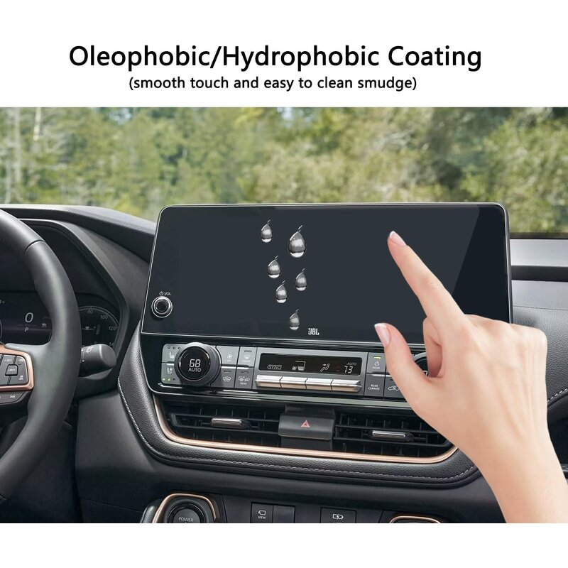 Screen Protector Manufacturer - for Toyota Grand Highlander 12.3" Tempered Glass for 2025 2024 Hybrid XLE/Limited/Platinum