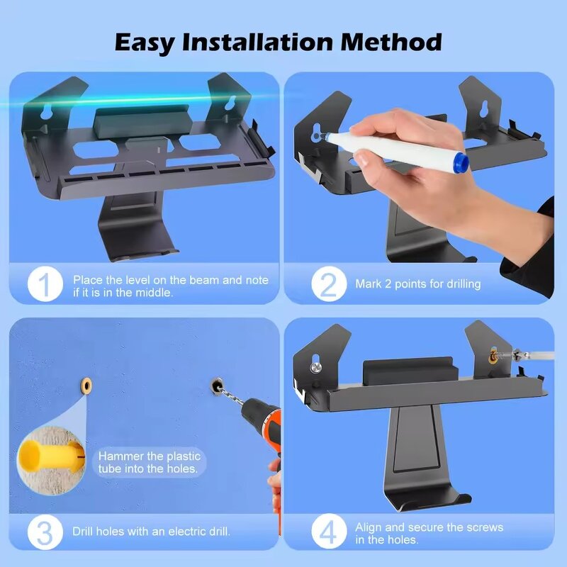 Wall Mount Manufacturer - Updated Metal Space-Saving Organizer with Protective Foam Strip Design Stand for Nintendo Switch 2 OLED