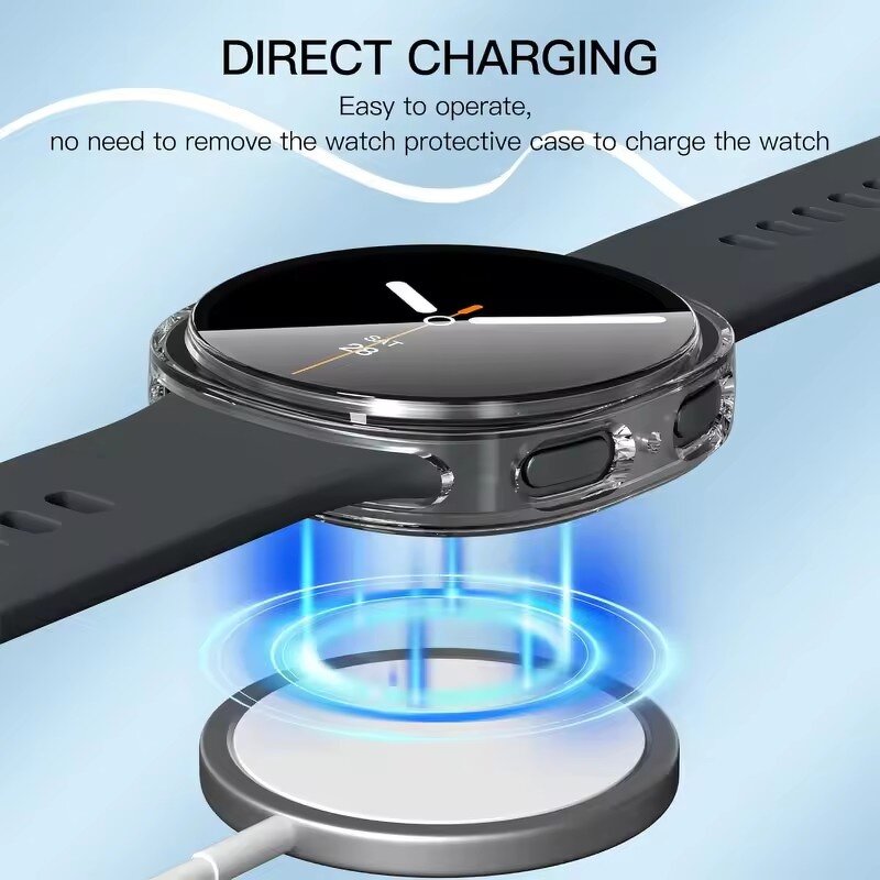 Watch Case Manufacturer - Lowest Price Electroplated Full Cover Soft TPU Sports Screen Protector for Samsung Galaxy Watch 8 40mm 44mm
