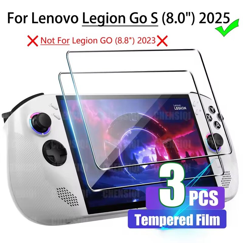 Screen Protector Manufacturer - 2025 Transparent 9H Hardness HD Anti-fingerprint Tempered Glass for Lenovo Legion Go S 8.0 Inch
