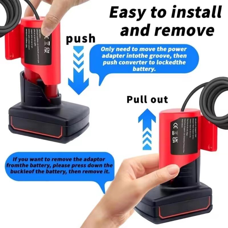 Battery Adapter Manufacturer - Portable for Milwaukee M12 12V Power Wheel with Wire Connector