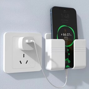 Phone Holder Manufacturer - Hot Selling Wall Mount Plug Charging Stand for iPhone 17 Air Conditioner TV Remote Control Storage