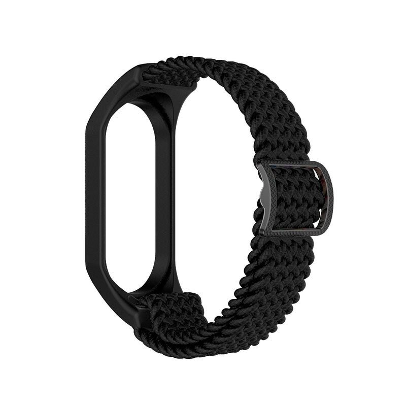 Watch Band Manufacturer - Premium Braided Solo Loop Elastic Fabric Nylon Replacement for Xiaomi Band 5 6 7