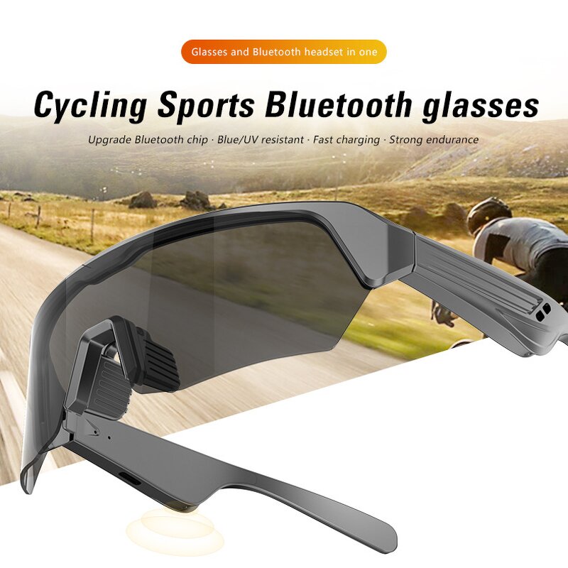Smart Glasses Manufacturer - Unisex UV400 Filters Touch Control for Drive Fast Charge Multi-function Button Cycling Sport BT
