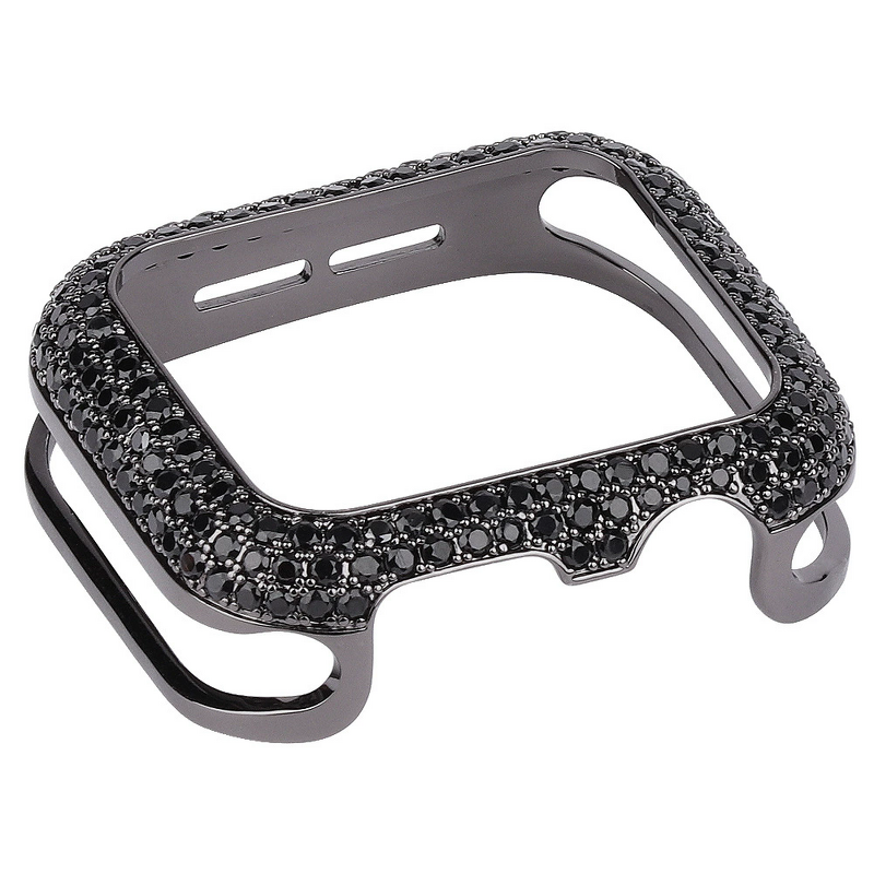Watch Case Manufacturer - Elegant Full Diamonds Luxury Bumper for Apple Watch S10 9 8 7 42mm 46mm Bling Cover