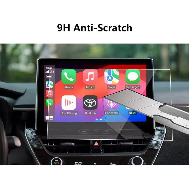Screen Protector Manufacturer - for Toyota Corolla/Corolla Cross 8-Inch 2025 2024 2023 9H Anti-Scratch HD Tempered Glass Navigation