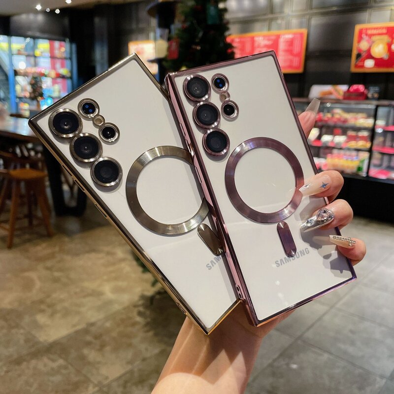 Phone Case Manufacturer - Lowest Price Transparent Electroplated Magnetic Soft Shell for Samsung Galaxy S26 Ultra S26 Plus S25