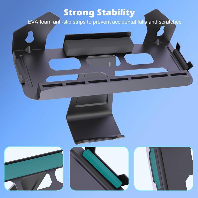 Wall Mount Manufacturer - Updated Metal Space-Saving Organizer with Protective Foam Strip Design Stand for Nintendo Switch 2 OLED