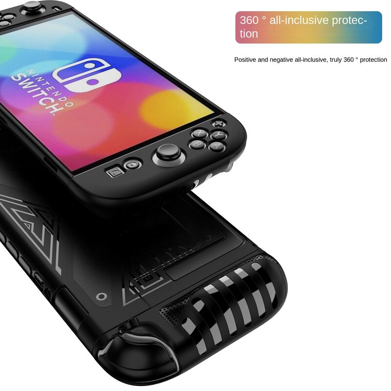 Console Case Manufacturer - Split Protective TPU+PC Material Combination X Print Texture Full Body for Nintendo Switch 2