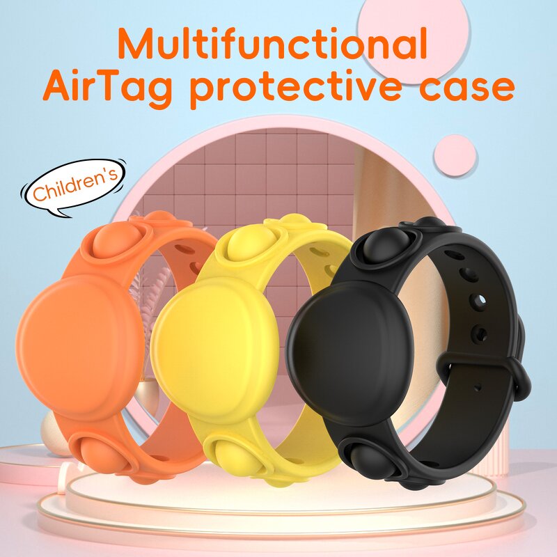 AirTag Strap Manufacturer - New Arrivals 2025 Child Kids Wristband Waterproof Replacement Silicone Bracelet