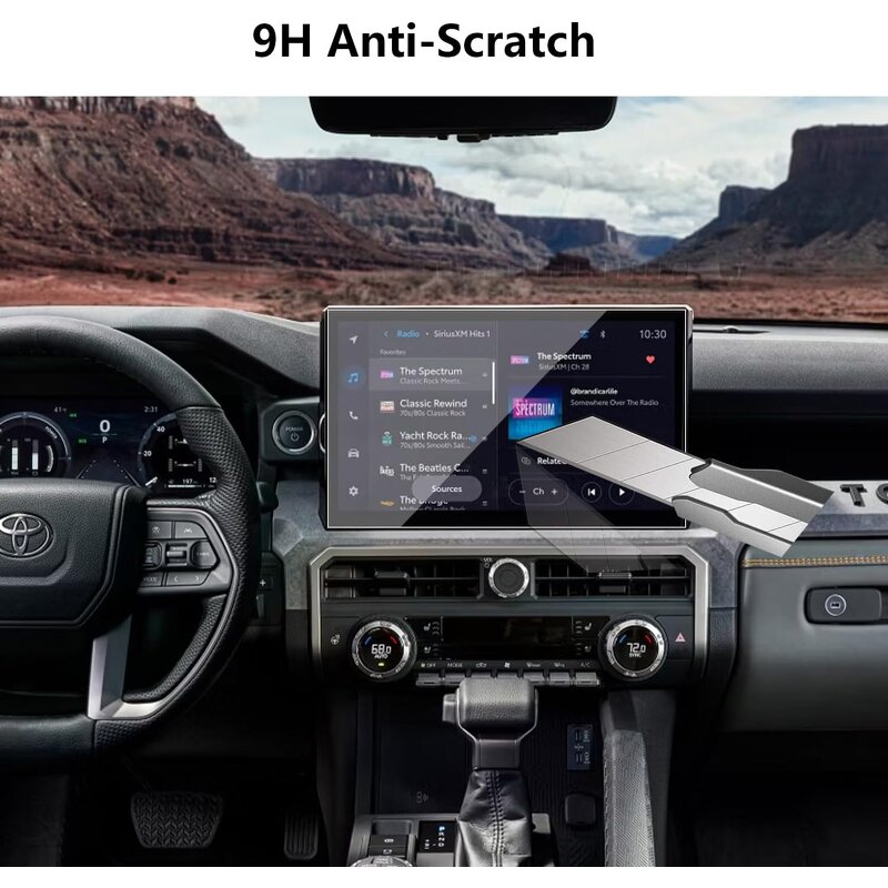 Screen Protector Manufacturer - for Toyota Tacoma 14 Inch Navigation 2024 2025 Tempered Glass 9H Anti-Scratch
