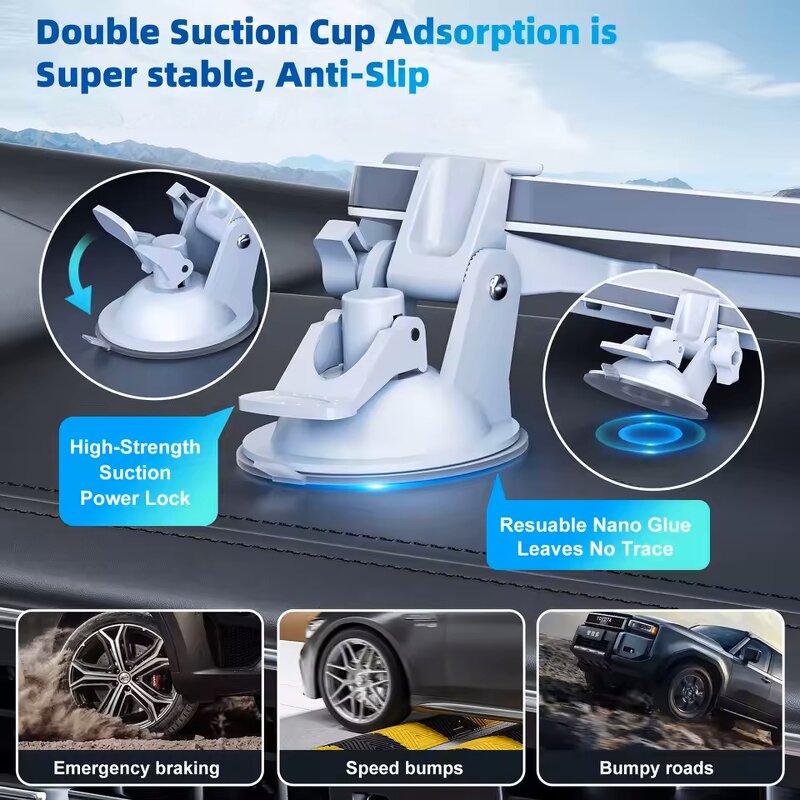 Starlink Mount Manufacturer - 2PCS Suction Cups Sunroof Car Mount Bracket for Starlink Mini Mounting Kit