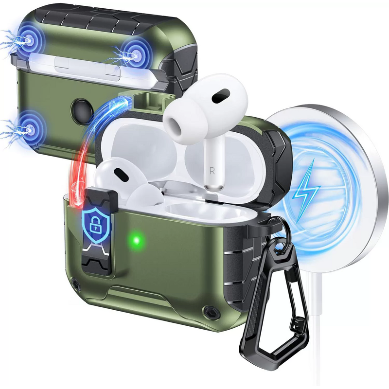 AirPods Case Manufacturer - Security Lock with Phone Stand for AirPods Pro 3 3Gen Shockproof