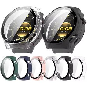 Watch Case Manufacturer - Official Tempered Glass Film+Hard PC with Scale for Huawei Watch GT6 Pro 46mm Screen Protection