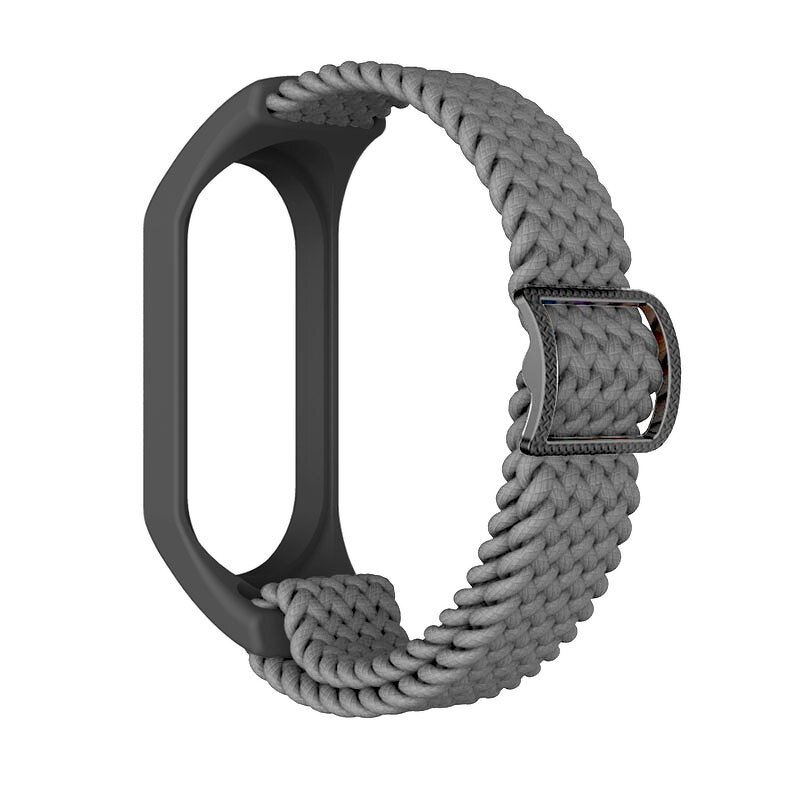 Watch Band Manufacturer - Premium Braided Solo Loop Elastic Fabric Nylon Replacement for Xiaomi Band 5 6 7
