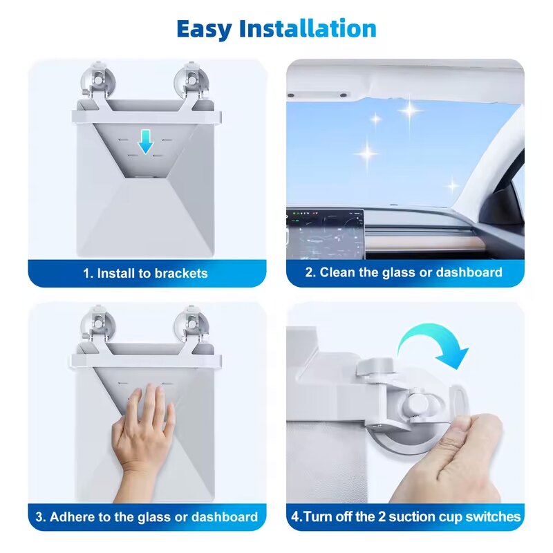 Starlink Mount Manufacturer - 2PCS Suction Cups Sunroof Car Mount Bracket for Starlink Mini Mounting Kit