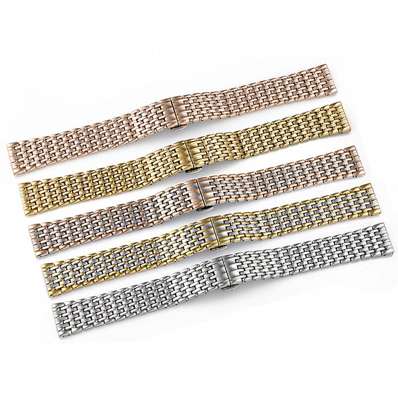 Watch Band Manufacturer - Stainless Steel 18mm 20mm 22mm Men Women Universal Sport Replacement Metal Folding Buckle