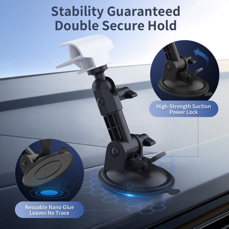 Starlink Mount Manufacturer - Newly Upgraded 2026 Car Mount Dashboard Portable with Sticky Suction Cup Base Stable