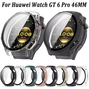Watch Case Manufacturer - PC+Tempered Full Coverage Hard Screen Protector Anti-Scratch for Huawei Watch GT 6 Pro 46mm