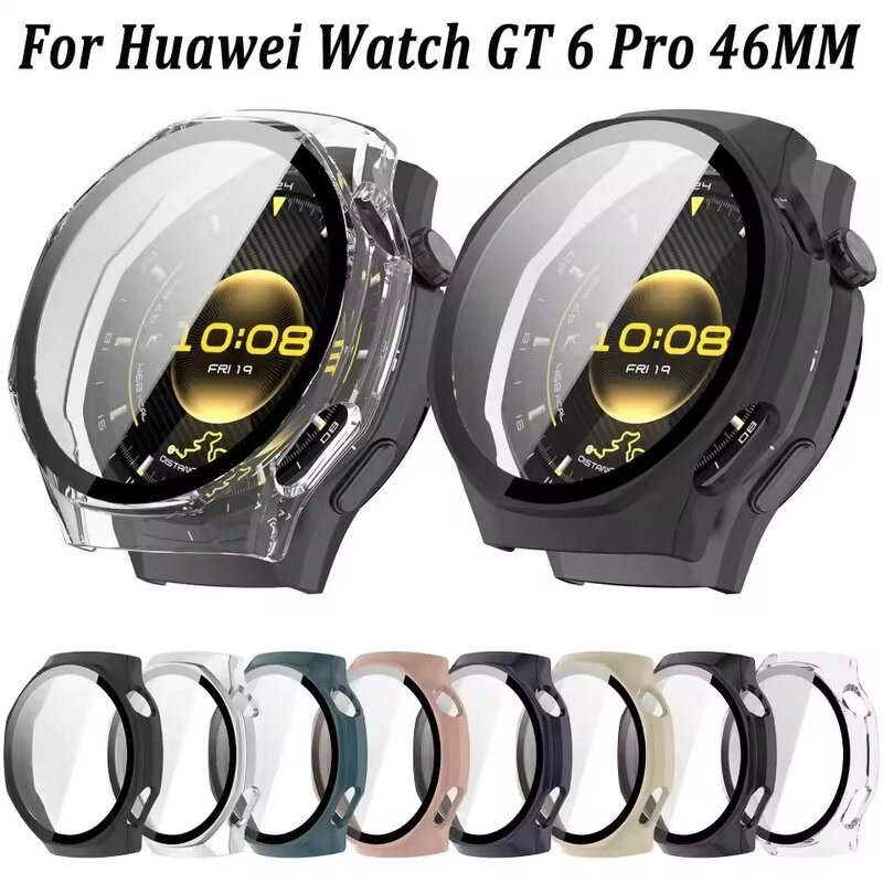 Watch Case Manufacturer - PC+Tempered Full Coverage Hard Screen Protector Anti-Scratch for Huawei Watch GT 6 Pro 46mm
