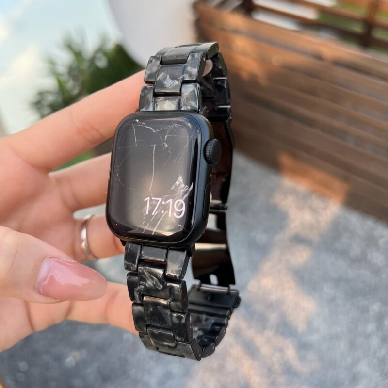 Watch Strap Manufacturer - Summer New Lightweight Resin Charm Adjustable Personalized Fashion for Apple Watch