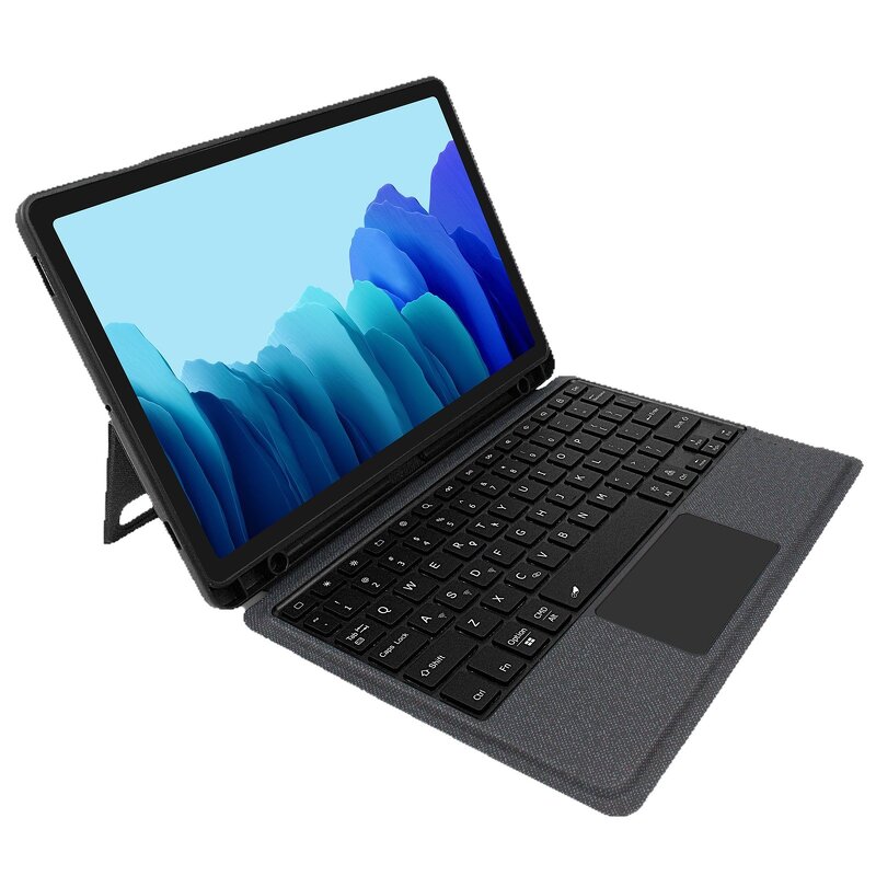 Keyboard Case Manufacturer - Slim Thin Lightweight Magnetic Split Protective with BT Touch for Samsung S9 S10 S7 S8 Tablet