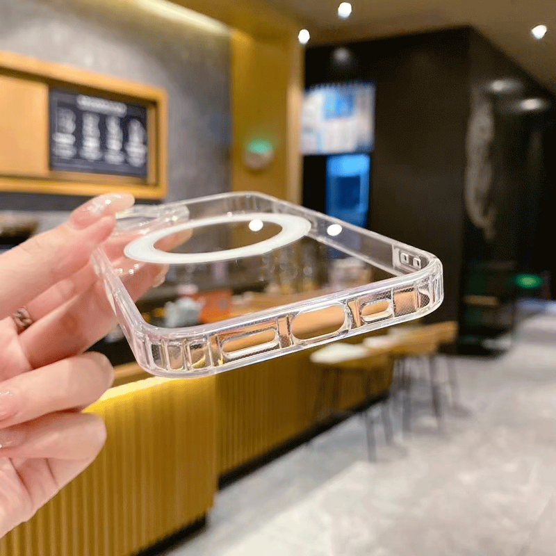 Phone Case Manufacturer - Magnetic Transparent Wireless Charge for iPhone 16 14 15 12 13 Pro Max Shockproof