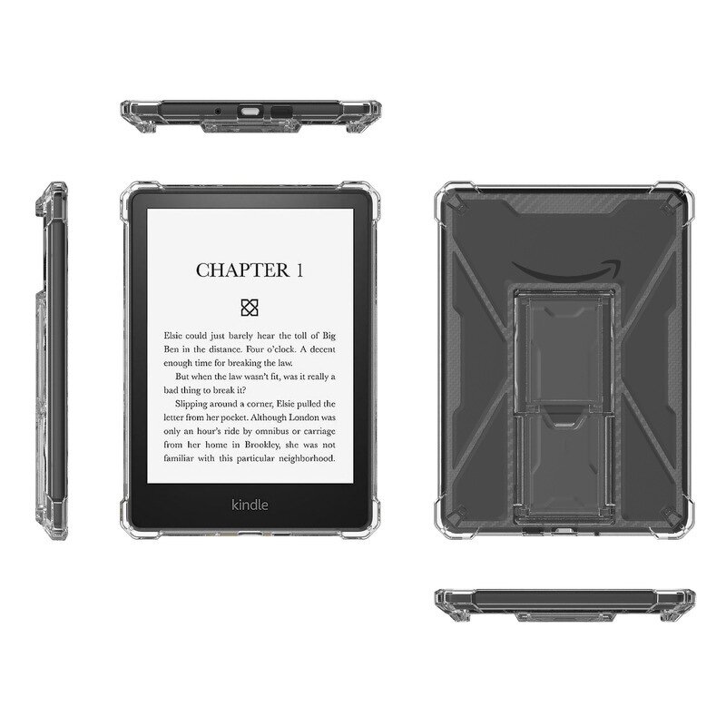 Tablet Case Manufacturer - Latest Anti-drop Transparent TPU with Bracket Kickstand for Kindle Paperwhite 12 12th 7inch