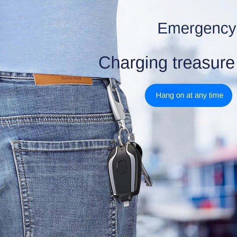 Power Bank Manufacturer - 2023 Popular 1500mAh Mini Emergency Keychain Batterie Externe for Android IOS