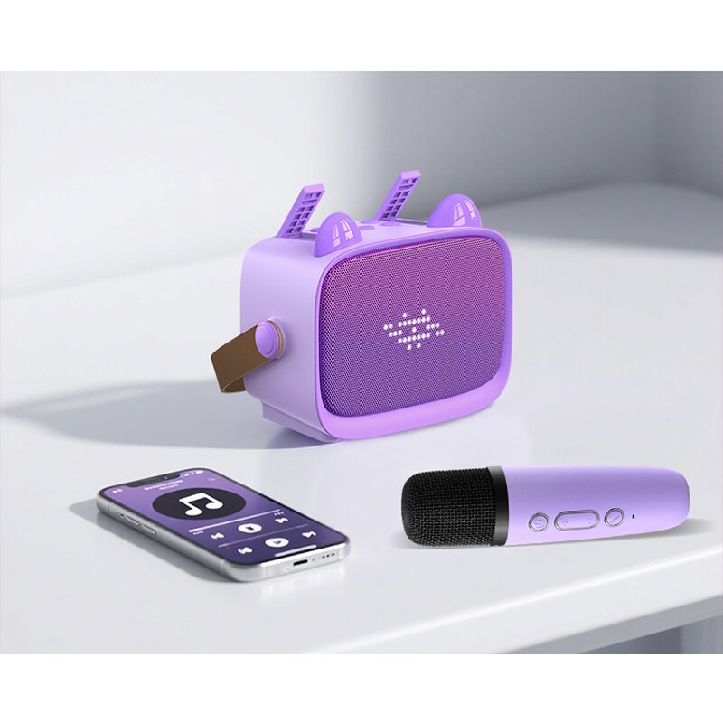 Karaoke Speaker Manufacturer - Portable Microphone Toy for Kids Handheld KTV Party Camping BT Wireless Home Mini