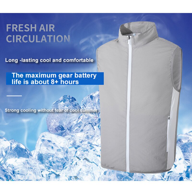 Cooling Vest Manufacturer - 2025 NEW Outdoor Sports Camping Breathable Sleeveless Fan Air Conditioning for Women Men