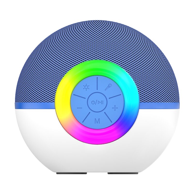 Bluetooth Speaker Manufacturer - Portable Outdoor Party T97 with 2 Wireless Microphone for Singing LED Mini