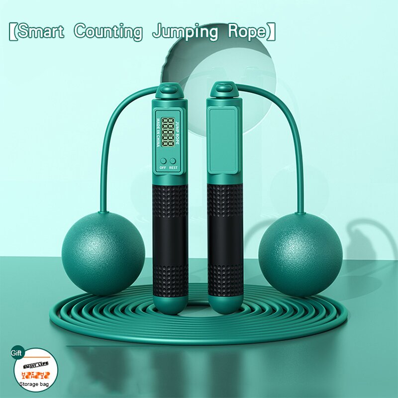 Skipping Rope Manufacturer - Adult Sports Dual-use Alloy Wire Cordless Beaded Intelligent Counting Speed Smart for Fitness