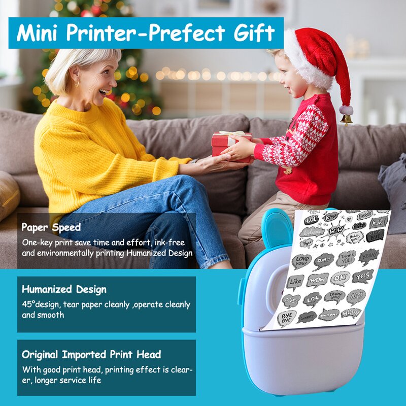 Thermal Printer Manufacturer - Mini Label Photo Wrong Question Sticker Portable Pocket Wireless for Students