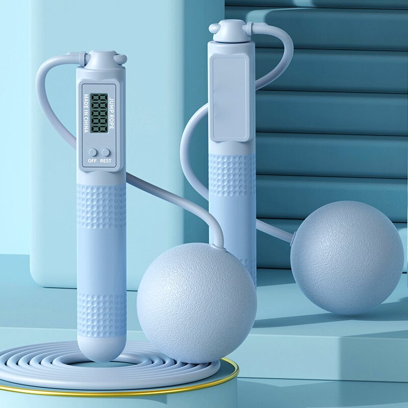 Skipping Rope Manufacturer - Adult Sports Dual-use Alloy Wire Cordless Beaded Intelligent Counting Speed Smart for Fitness