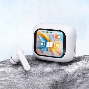 AI Translate Earbuds Manufacturer - New BY09 LCD Smart Color Screen Noise Cancelling TWS Gaming In-ear Headphones