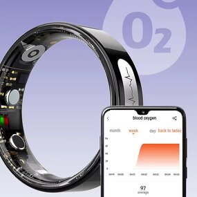 Smart Ring Manufacturer - H10 App Control Heart Rate/Blood Oxygen 5ATM Waterproof Fitness ECG Smart Rings