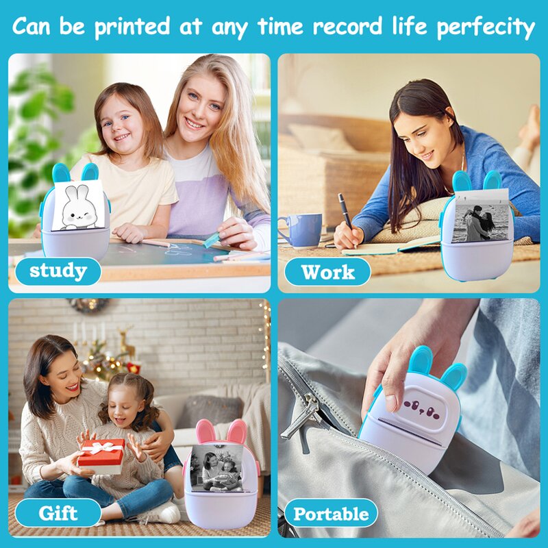 Thermal Printer Manufacturer - Mini Label Photo Wrong Question Sticker Portable Pocket Wireless for Students