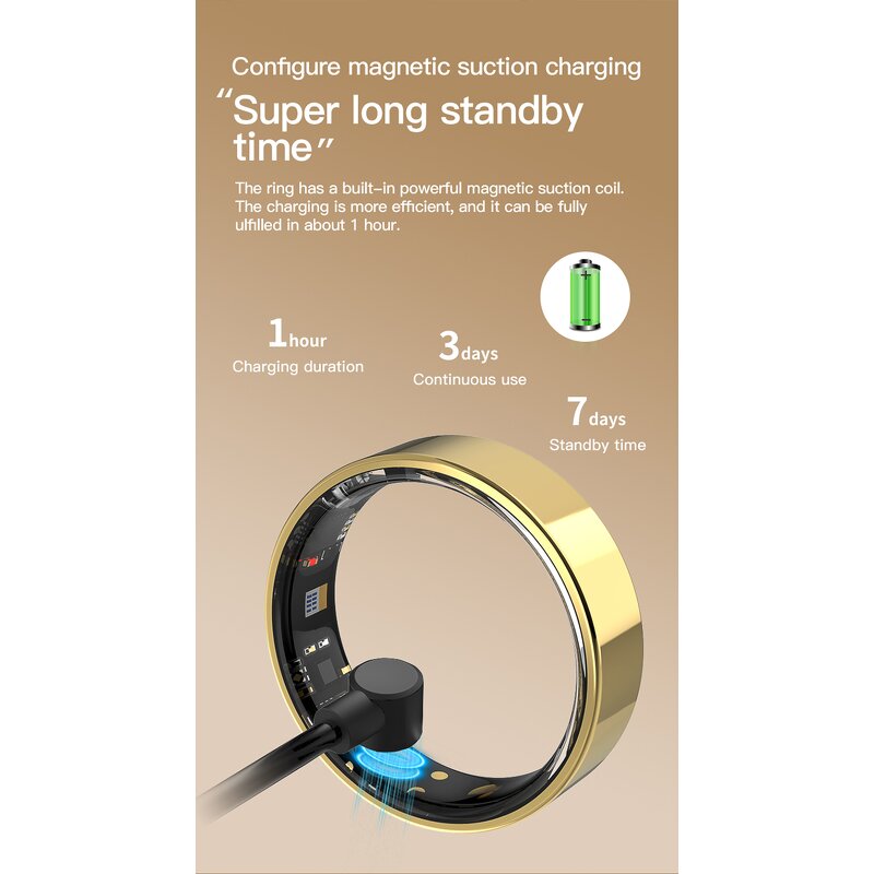 Smart Ring Manufacturer - 2025 Newest RC20 Fitness Waterproof Blood Oxygen Sleep Heart Rate Health Tracker for Men Women