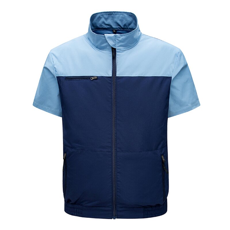 Cooling Jacket Manufacturer - Summer Outdoor Short Sleeve Fan Workwear Refrigeration Air Conditioning for Women Men