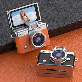 Digital Camera Manufacturer - 1.47inch HD Flip Screen LK-027 Rechargeable Video Portable Mini CCD Student Children Gift
